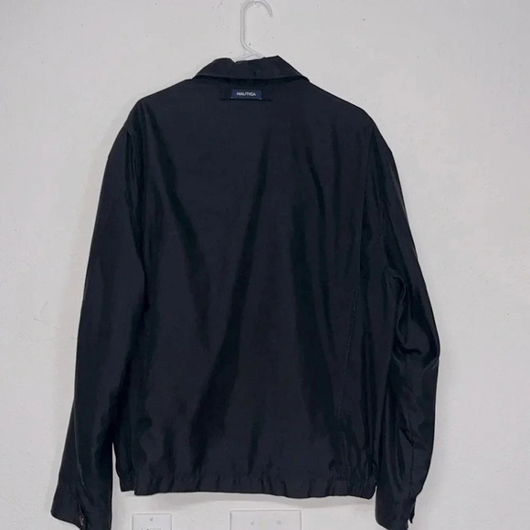 Imperfect Nautica jacket mens black large full zip jacket front & inside pockets - Picture 3 of 17
